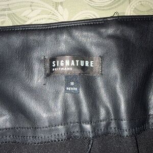 44. Reitmans Black Faux legging pants size 18 petite